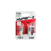 ΛΑΜΠΑ 12V 5W  T10 ΑΚΑΛΥΚΗ ΛΕΥΚΗ CREE LED ΣΕΤ HYPER-X