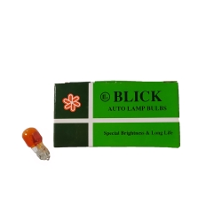 ΛΑΜΠΑ 12V 10W T13 ΑΚΑΛΥΚΗ ΠΟΡΤΟΚΑΛΙ BLCK  5644
