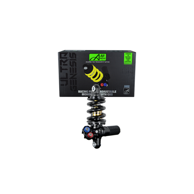 ΑΜΟΡΤΙΣΕΡ ΠΙΣΩ 20cm SYM VF185 YAMAHA CRYPTON X-135 ΜΑΥΡΟ MONOSHOC AJI RACING