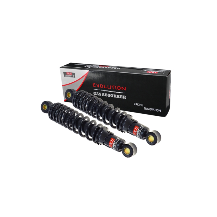 ΑΜΟΡΤΙΣΕΡ ΠΙΣΩ 26cm HONDA C50 YAMAHA CRYPTON ΕΝΙΣΧΥΜΕΝΟ ΜΑΥΡΟ ΖΕΥΓΟΣ HYPER-X