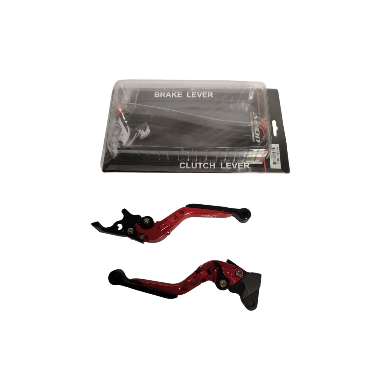 ΜΑΝΕΤΑ  SYM VF185 ΣΠΑΣΤΗ ΡΥΘΜΙΖΟΜΕΝΗ ΜΑΥΡΗ-ΚΟΚΚΙΝΗ APIDO ΣΕΤ