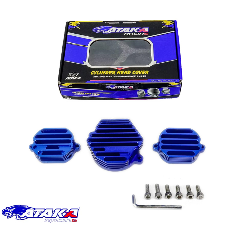 ΚΑΠΑΚΙ ΚΕΦΑΛΗΣ ATAKA RACING CNC INNOVA 125 ΜΠΛΕ ΣΕΤ